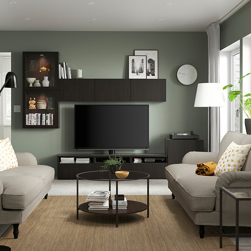 BESTÅ, TV storage combination with drawer rail, soft close. 3 of 11 open dialog