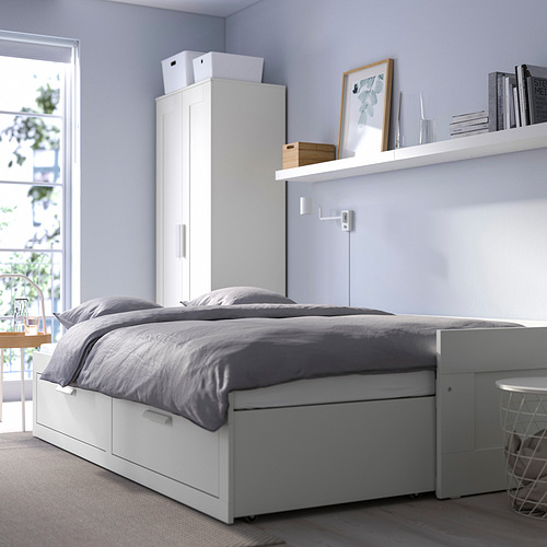 BRIMNES, daybed with 2 drawers and 2 mattresses Twin. 3 of 9 open dialog