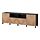 Select colour variation: HEDEVIKEN oak veneer/black-brown, 94 1/2 "x16 1/2 "x29 1/8 "