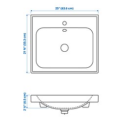Measurement Illustration - ORRSJÖN sink