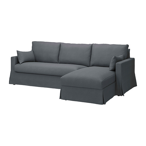 HYLTARP, 3-seat sofa with chaiselongue right. 1 of 6 open dialog