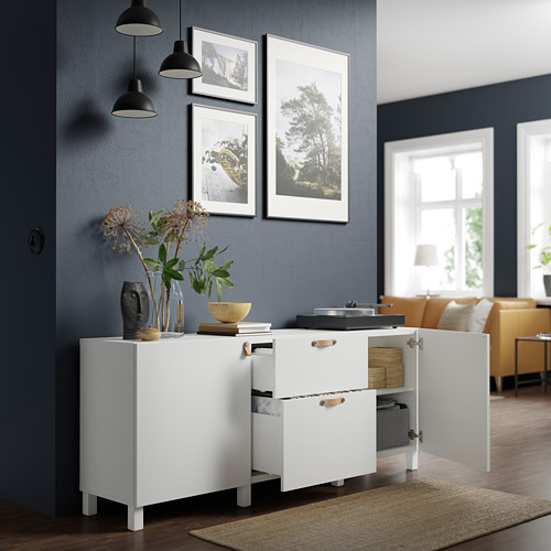 BESTÅ, sideboard with drawer runner, push-open. 2 of 10 open dialog