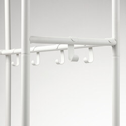 Measurement Illustration - MACKAPÄR coat rack with shoe storage unit