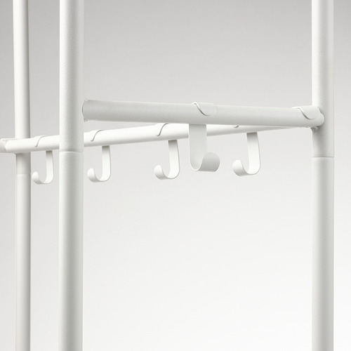 Measurement Illustration - MACKAPÄR coat rack with shoe storage unit