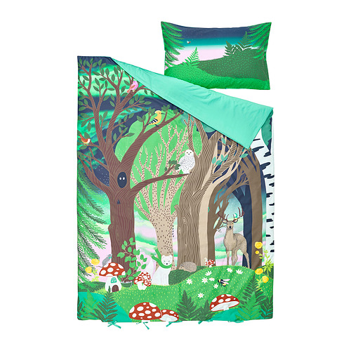 SKOGSDUVA, funda nórdica+funda de almohada. 2 de 7 abrir diálogo