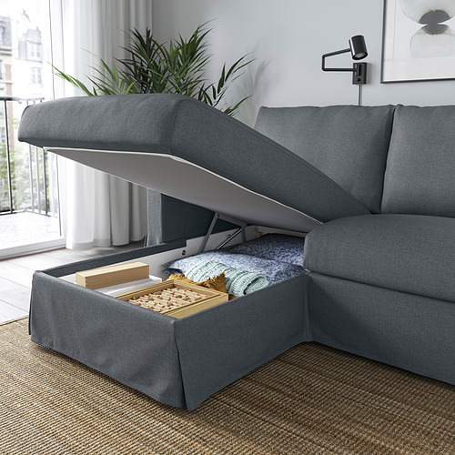 HYLTARP, 3-seat sofa with chaiselongue left. 3 of 6 open dialog