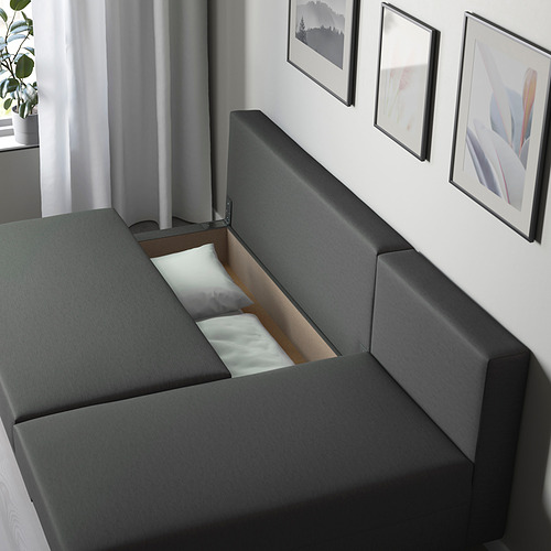 ÄLVDALEN, sofá cama 3 plazas con chaiselongue. 6 de 8 abrir diálogo