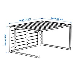 Ilustración de medidas - HÅKANSKÄR mesa de centro