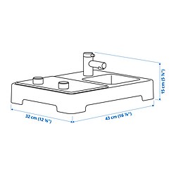 Measurement Illustration - STENMUS mini-play kitchen