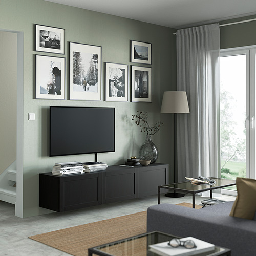 BESTÅ, banco para TV con puertas. 3 de 8 abrir diálogo
