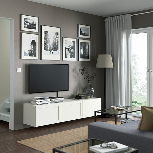 BESTÅ, TV unit with doors. 3 of 8 open dialog