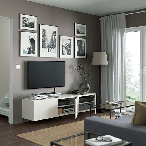 BESTÅ, TV unit with doors. 2 of 8 open dialog