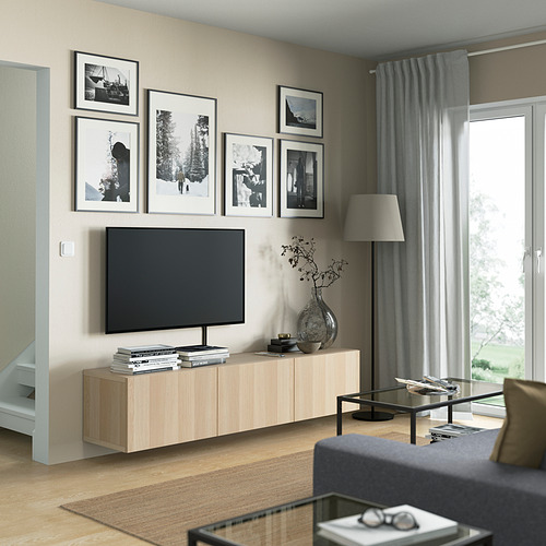 BESTÅ, TV unit with doors. 3 of 9 open dialog