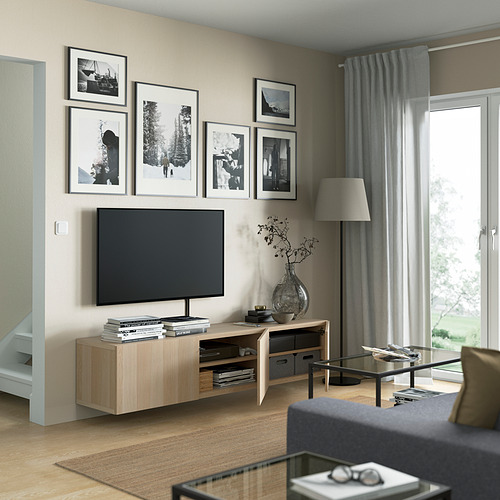 BESTÅ, TV unit with doors. 2 of 9 open dialog