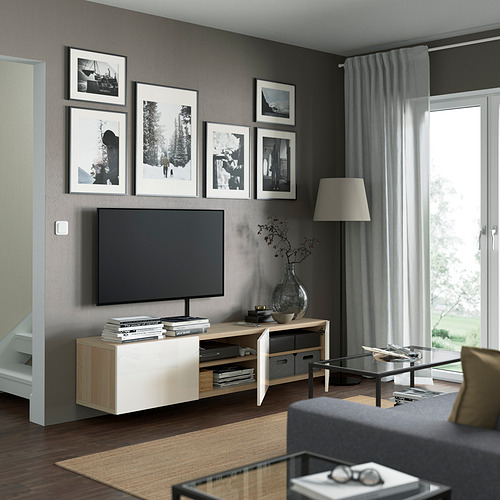 BESTÅ, banco para TV con puertas. 2 de 8 abrir diálogo