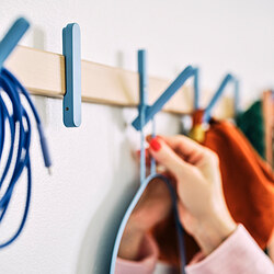 Measurement Illustration - IKEA PS 2026 rack with 5 hooks