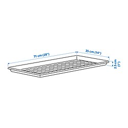 Measurement Illustration - BAGGMUCK shoe tray