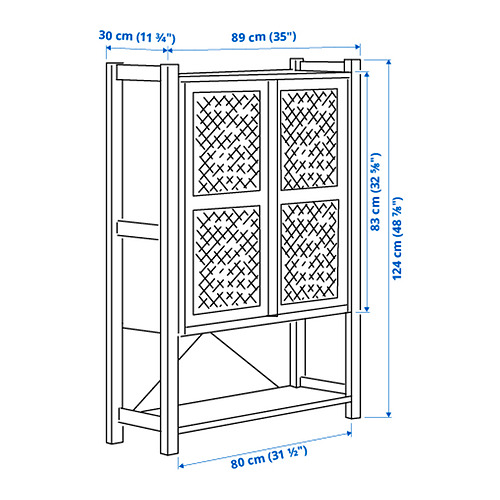 IVAR, armario con puertas. 4 de 5 abrir diálogo