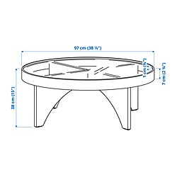 Measurement Illustration - STOCKHOLM 2025 coffee table