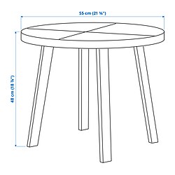 Measurement Illustration - STOCKHOLM 2025 side table