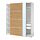 Select colour variation: MEHAMN dark brown oak effect / AULI  mirror glass