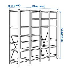Measurement Illustration - IVAR shelving unit