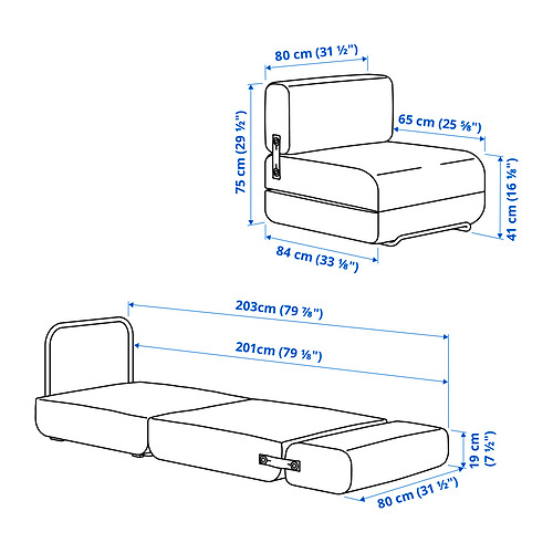 IKEA PS 2026, silla cama. 5 de 5 abrir diálogo