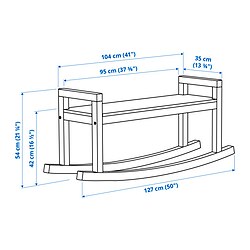 Measurement Illustration - IKEA PS 2026 bench