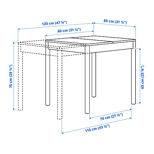 TONSTAD, table and 2 chairs. 6 of 8 open dialog