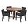 Variación actual: chapa de roble teñido en marrón/negro Gunnared gris oscuro, 37 3/8 "x80 3/4 "x29 1/2 "x Ø57 1/8 "