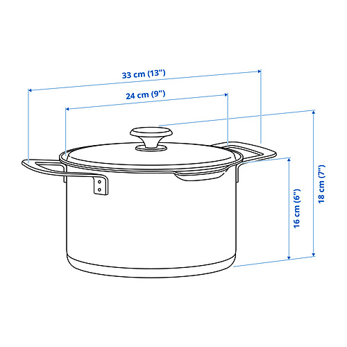 HEMKOMST, olla con tapa. 9 de 9 abrir diálogo