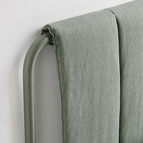 TÄLLÅSEN, upholstered  Queen bed with mattress. 9 of 15 open dialog