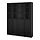 Selecciona variación de color: negro efecto de roble, 63 "x11 3/4 "x79 1/2 "
