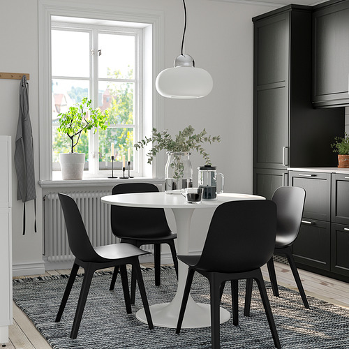 DOCKSTA / ODGER, round dining table and 4 chairs. 2 of 9 open dialog