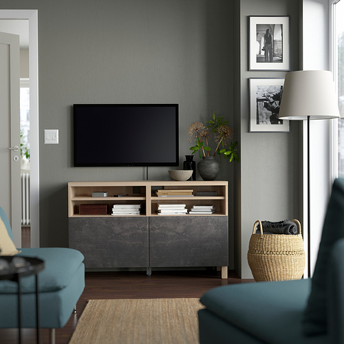 BESTÅ, TV bench with doors. 2 of 11 open dialog