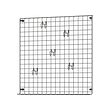 GREJIG wall grid with rail 