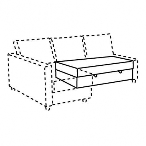FRIHETEN, seat section for sleeper sectional. 1 of 2 open dialog