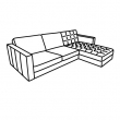 MORABO estructura módulo chaise longue 