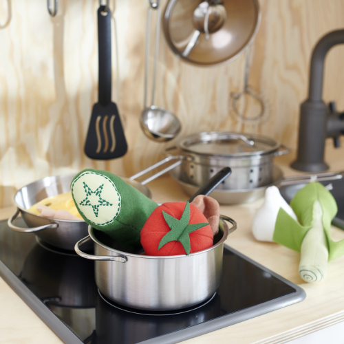DUKTIG, Batería de cocina juguete, 5 piezas. 5 de 6 abrir diálogo