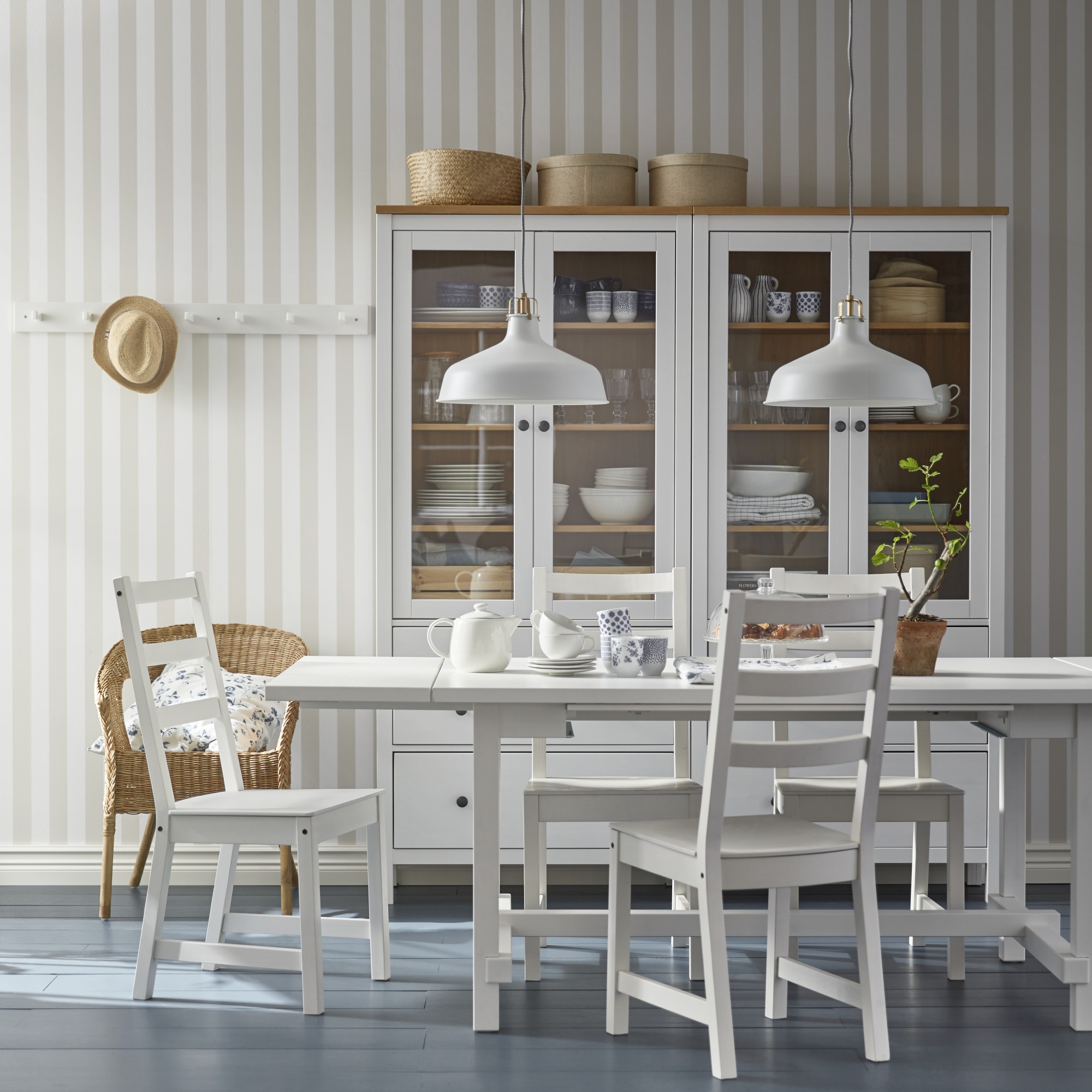 NORDVIKEN, extendable dining table. 2 of 5 open dialog