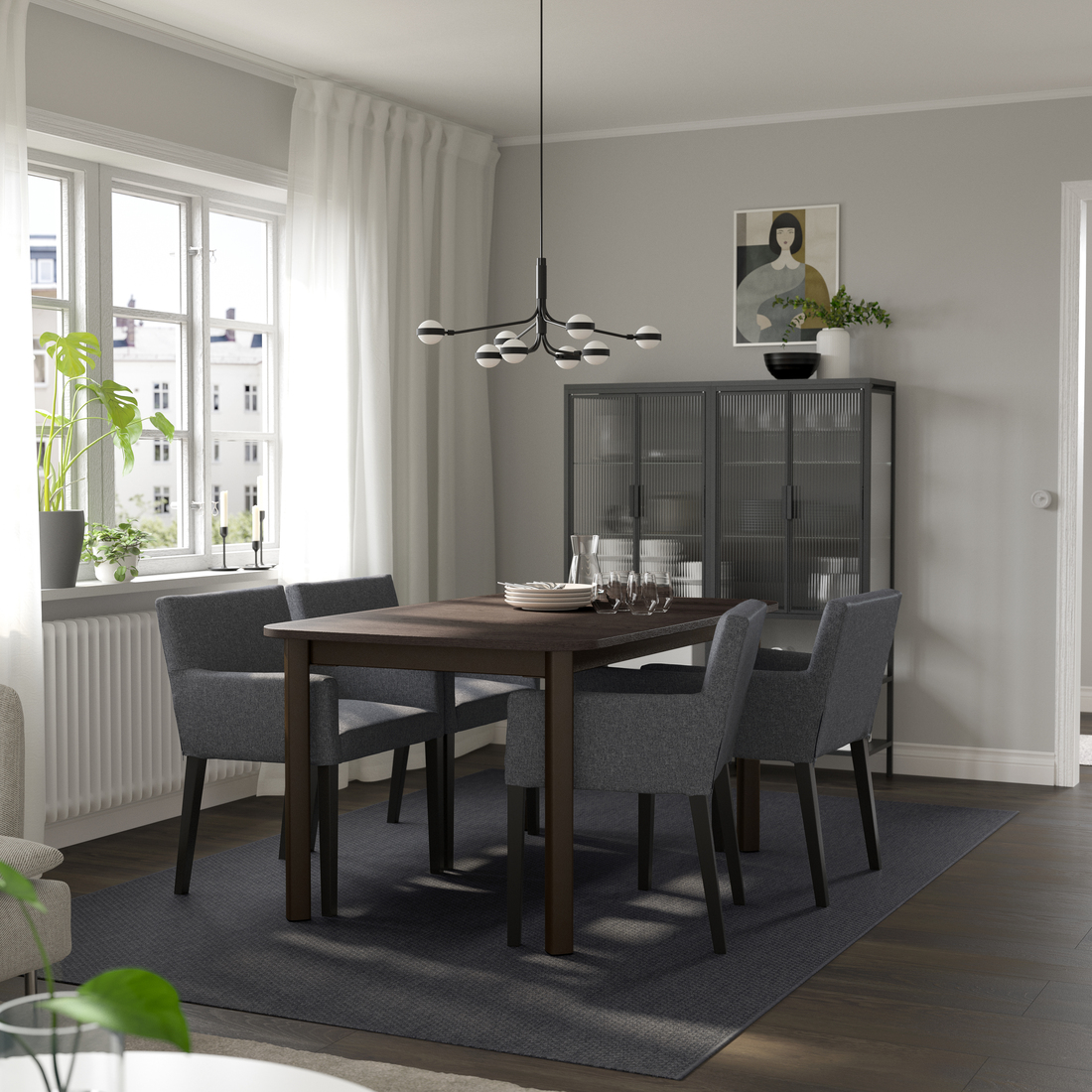 STRANDTORP / MÅRENÄS, mesa con 4 sillas. 2 de 5 abrir diálogo
