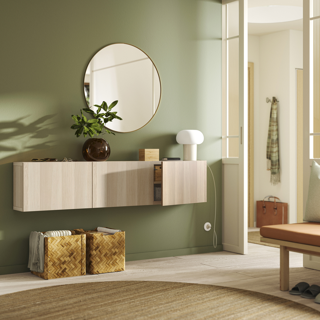 BESTÅ, combinación armario de pared. 2 de 3 abrir diálogo