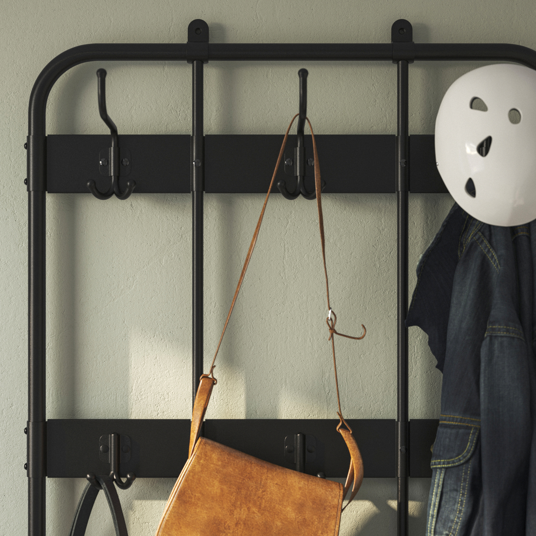 NIPÅSEN / BAGGMUCK, Coat rack and bench with shoe storage. 4 of 4 open dialog
