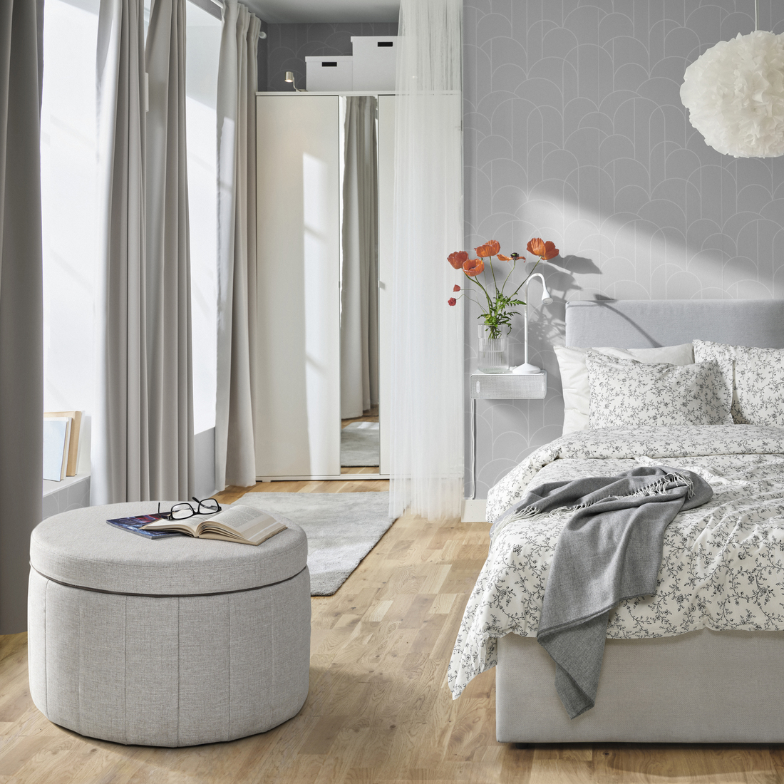 SIDSJÖ, pouffe with storage. 3 of 7 open dialog