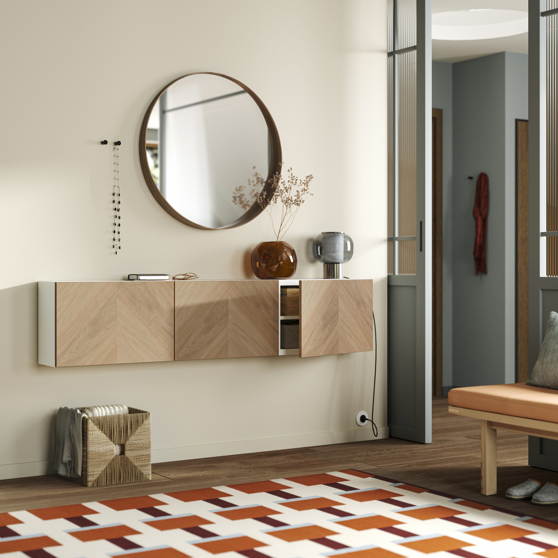 BESTÅ, wall mounted cabinet combination. 2 of 3 open dialog