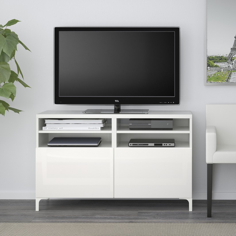 BESTÅ, TV unit with doors. 2 of 6 open dialog