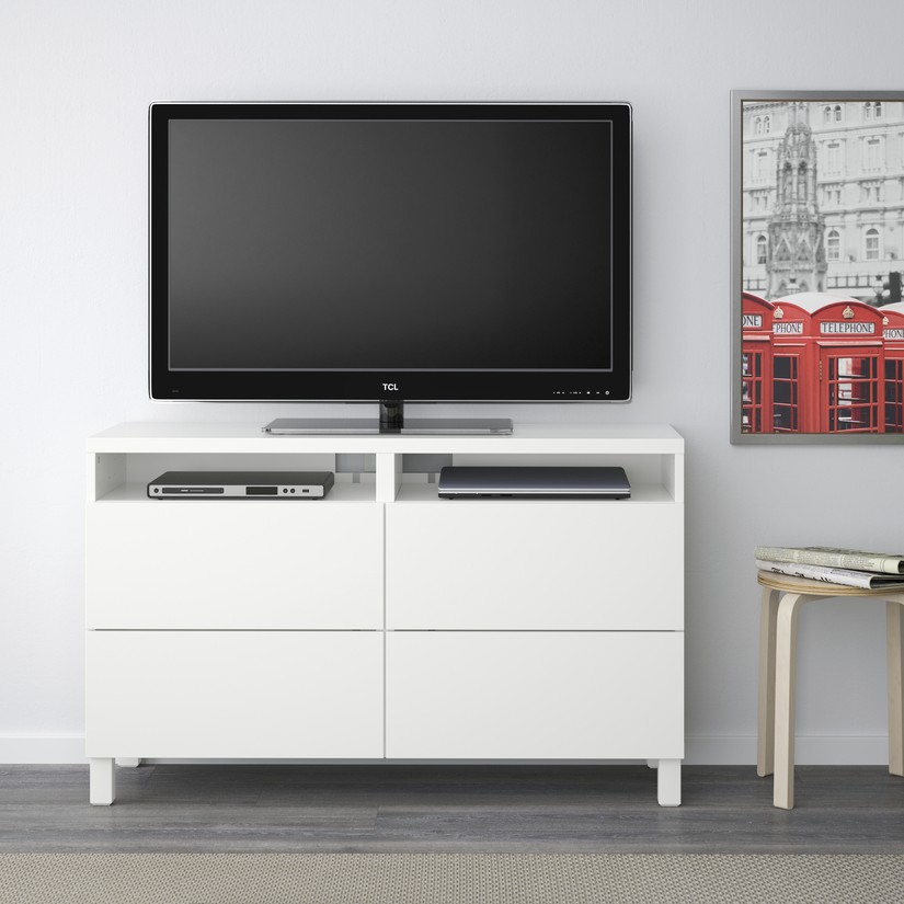 BESTÅ, TV bench with drawers. 2 of 4 open dialog