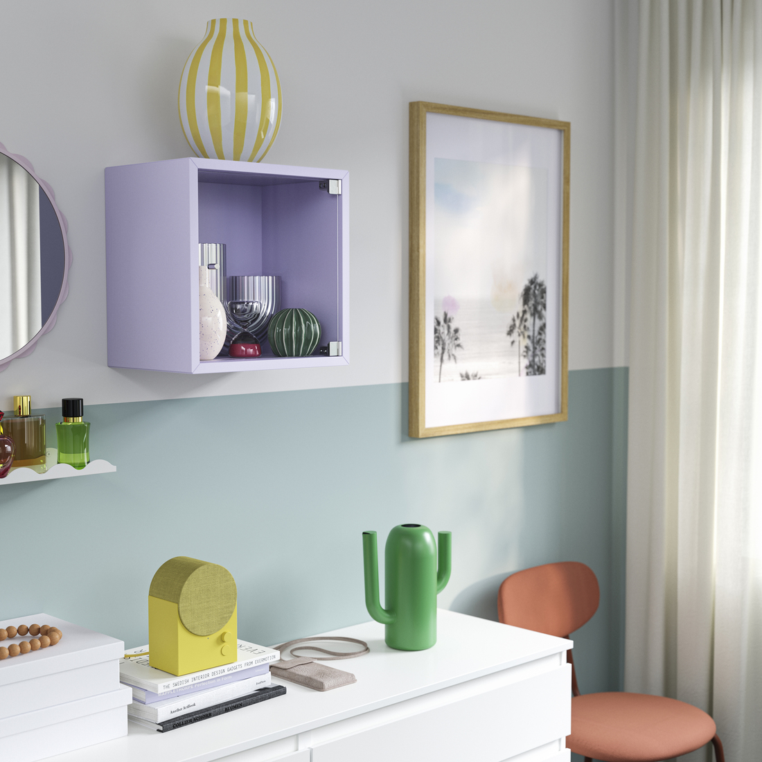 EKET, mueble de almacenaje con puerta de vidrio. 2 de 4 abrir diálogo