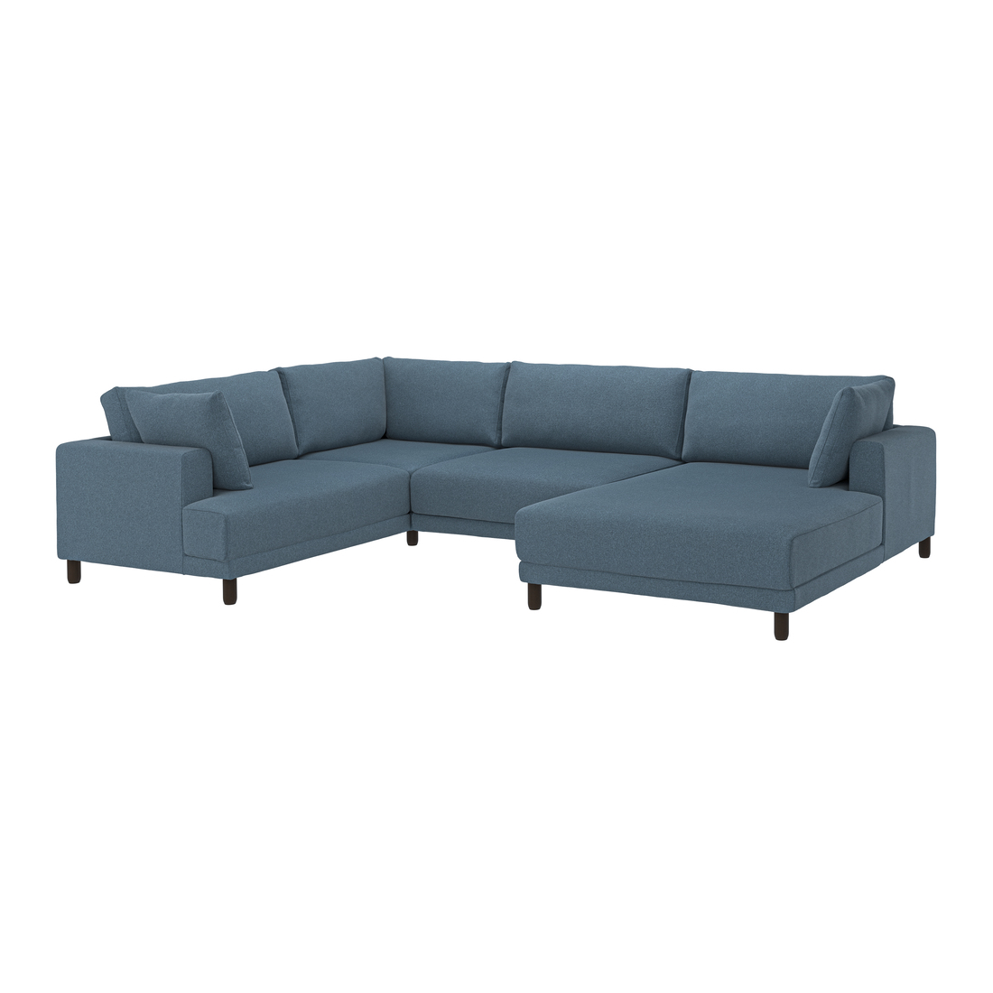Selecciona variación de color: con chaise longue, drcha/Axvall azul grisáceo oscuro