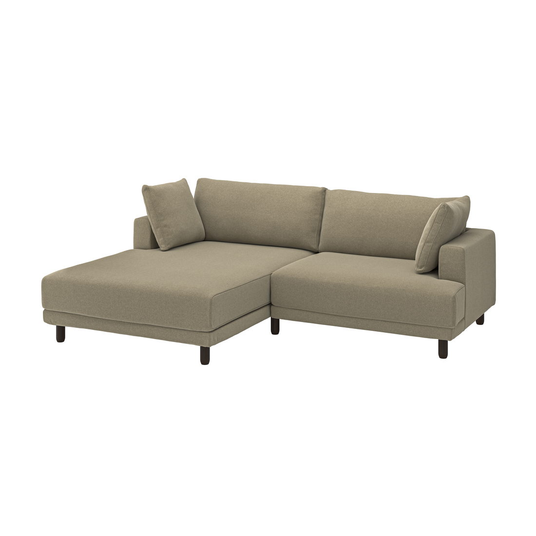 Variación actual: con chaise longue iqzda/Johanneshov marrón-beige